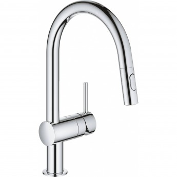 Смеситель для кухни GROHE MINTA с выдвижным изливом, хром (32321002) Смеситель для кухни GROHE MINTA с выдвижным изливом, хром (32321002)